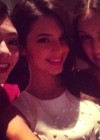 Kendall Jenner In White Dress With Ftriends at a Christmas Eve Party 2012